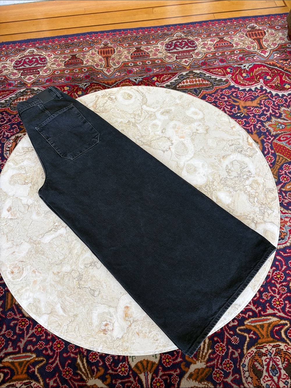 Free People We The Free Extra Wide-Leg  Jeans - Doppelgänger (Black Denim) - Picture 4 of 14